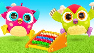 Baby learning videos amp baby cartoon full episodes  Hop Hop the owl amp funny cartoons for kids [upl. by Nebur968]