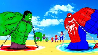 Evolution Of HULK Family VS Evolution Of SPIDERMAN Family  Ranked From Weakest To Strongest [upl. by Niamreg282]