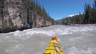 Canoeing The Athabasca River  Athabasca Falls To Old Fort Point [upl. by Aehtela]