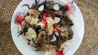 Crab with fish sauce recipecooking food recipe [upl. by Lekym386]