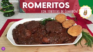 Romeritos con tortitas de camarón 🥗🍤 receta romeritos con mole [upl. by Leumel]