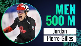 Jordan PIERREGILLES CAN  Winner  500m M  Montreal 2  ShortTrackSkating [upl. by Acinomad933]