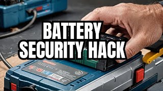 Bosch 36v battery security Tab  How to fix it once and for all DIY [upl. by Nnyletak]