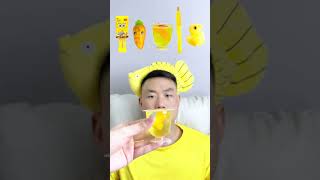 🧀🧇🥟🎧ASMR Yellowthemed Mukbang  Perfect for Sleepimmersive asmr asmrsounds funny [upl. by Rinaldo]