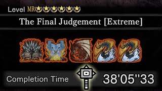 MHWI The Final Judgement Extreme Every Other Day Until Wilds 151 Hammer Only [upl. by Orravan69]