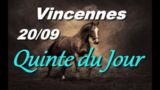 PRONOSTIC PMU QUINTE DU JOUR VENDREDI 20 SEPTEMBRE 2024 [upl. by Trudi]