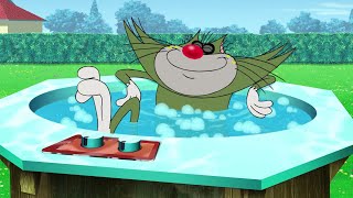 हिंदी Oggy and the Cockroaches 🛁🚿 JACK IN A JACUZZI 🚿🛁 Hindi Cartoons for Kids [upl. by Yrahk]