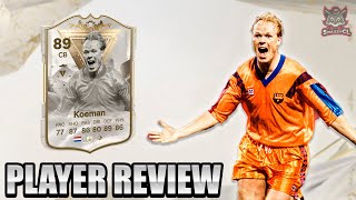 RONALD KOEMAN ICONO 89 PLAYER REVIEW  ¿VALE LA PENA  FC 24 ULTIMATE TEAM [upl. by Sherrard]