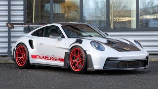 2023 Porsche 911 992 GT3 RS Weissach  Ice Grey Metallic  Walkaround 4K [upl. by Nirrok668]