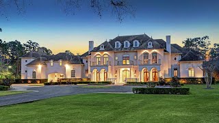 6750000 A timeless French style Mansion with extraordinary grounds in Tomball Texas [upl. by Boone]