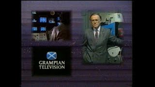 Grampian Television handover to Night Time amp ITN News  1991 [upl. by Atalanta]