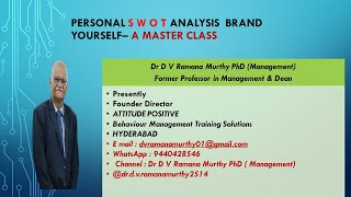 Personal SWOT Analysis  Brand Yourself [upl. by Ariadne]