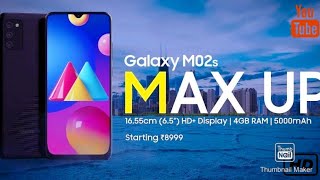 SAMSUNG Galaxy M02s  Triple rear Camera Setup  5000 Mah Battery 🔥🔥🔥 MaxUp [upl. by Emorej]