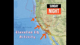 Uptick in Earthquakes across California this evening Sunday Night 10202024 [upl. by Ahseiym]