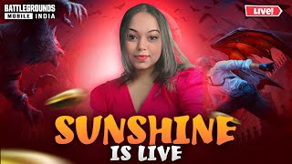 “💥BGMI Live with Sunshine  Intense Squad Fights amp Clutch Moments 🎮 Girl Gamer Vibes 🌟” [upl. by Siseneg521]