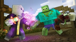 Illagers Into The Dungeon 02  Mutant Zombie  Minecraft Animation [upl. by Nylannej]