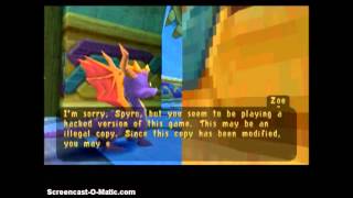 Spyro Year of the Dragon ANTIPIRACY MESSAGE [upl. by Nai]