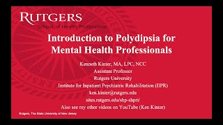 Introduction to Polydipsia for Mental Health Professionals [upl. by Werd]