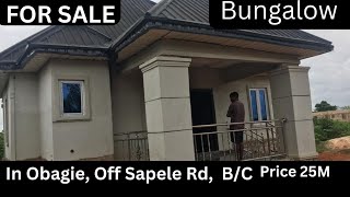 House for Sale in Benin City  2Bedroom Bungalow in Obagie Sapele rd BC [upl. by Jordans]