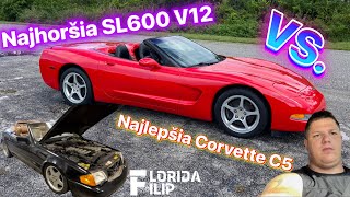 Nákup zničenej SL600 V12 zachránil nákup brutálnej Corvette C5 [upl. by Arutek664]