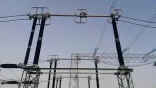 Chave seccionadora semi fotográfica pantográfica de 500 KV e 4000 amperes Abrindo circuito [upl. by Anawait]