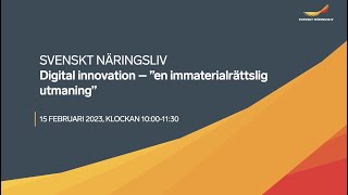 Digital innovation – en immaterialrättslig utmaning [upl. by Loesceke]