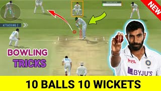 Real Cricket 24 bowling tips Test Match🥵🔥Get all 10 wickets  Real Cricket 24 🏏 [upl. by Braeunig742]