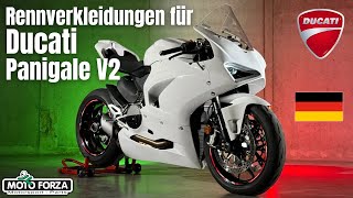 Ducati Panigale V2  Ultraleichte Rennverkleidung der neuen Generation von Motoforza fairings [upl. by Bergstein746]