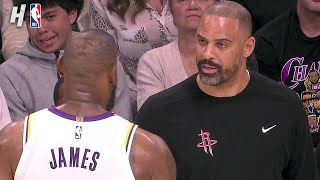 LeBron amp Ime Udoka get into an exchange Udoka gets ejected 👀 [upl. by Novej]