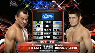 Gleison Tibau vs Khabib Nurmagumedov Fight Highlights [upl. by Nylidam180]