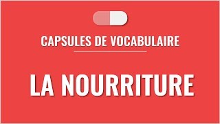 La nourriture en français [upl. by Fermin868]