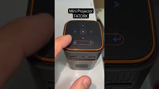 FATORK Mini Projector 5G WiFi and Bluetooth DLP Portable Movie Projectors Pocket Outdoor 1080P HD [upl. by Saber]