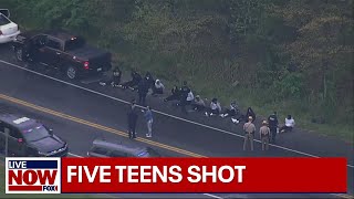 5 teens shot at senior skip day event  LiveNOW from FOX [upl. by Ennovihc]