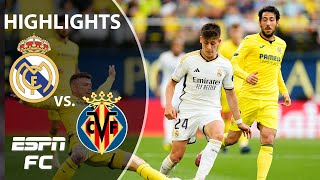 IMPROBABLE COMEBACK 🔥 Real Madrid vs Villarreal  LALIGA Highlights  ESPN FC [upl. by Daukas381]