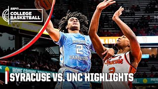 Syracuse Orange vs North Carolina Tar Heels  Full Game Highlights  ESPN College Basketball [upl. by Krishnah]