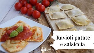 Ravioli patate e salsiccia  pasta fresca fatta in casa [upl. by Borden150]