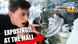 EXPOSING FAKE YEEZYS AT THE MALL [upl. by Kenelm]