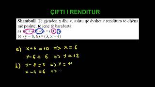 12 Matematika Klasa 10 Mesimi 12 Cifti i renditur [upl. by Brice706]