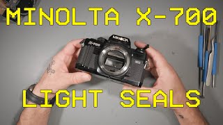 Minolta X700 Light Seals and Light Leaks [upl. by Kcirderf]