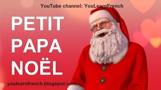 PETIT PAPA NOËL Paroles French song Little Father Christmas lyrics English translation Santa Claus [upl. by Bilac788]