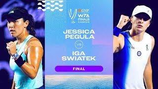 Jessica Pegula vs Iga Swiatek  2023 WTA Finals Final  WTA Match Highlights [upl. by London]