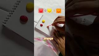 Color mixing techniques  red  yellow  orange  colors colormixing colour orange yellowred [upl. by Aura]