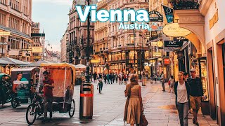 Vienna Austria 🇦🇹  Evening Walk  March 2023  4KHDR Walking Tour ▶128min [upl. by Patnode]