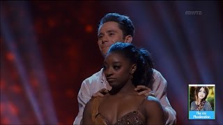 Simone Biles Elimination from Dancing with the Stars 24  LIVE 51517 [upl. by Macy]