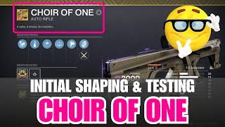 Shaping guide to Choir of One auto rifle  Crafting tips to Choir of One auto rifle Destiny 2 [upl. by Kingdon]