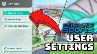 Nintendo Switch Sports  User Settings [upl. by Soilissav]