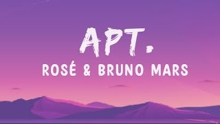 Rosé amp Bruno Mars  APT quotapateu apateuquotlyrics [upl. by Maggs]