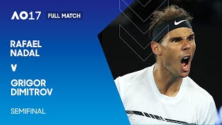 Rafael Nadal v Grigor Dimitrov Full Match  Australian Open 2017 Semifinal [upl. by Savadove]