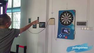 Luxury Commercial Electronic Dartboard With 6 dartsProfessional LED Display Dart Game Machine [upl. by Ybbob107]