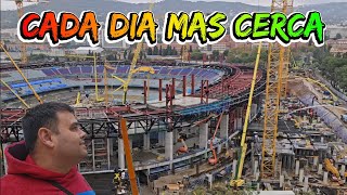 OBRAS EN EL CAMP NOU A 131124 LOS EXTERIORES TOMAN UN NUEVO IMPULSÓ [upl. by Cerell]